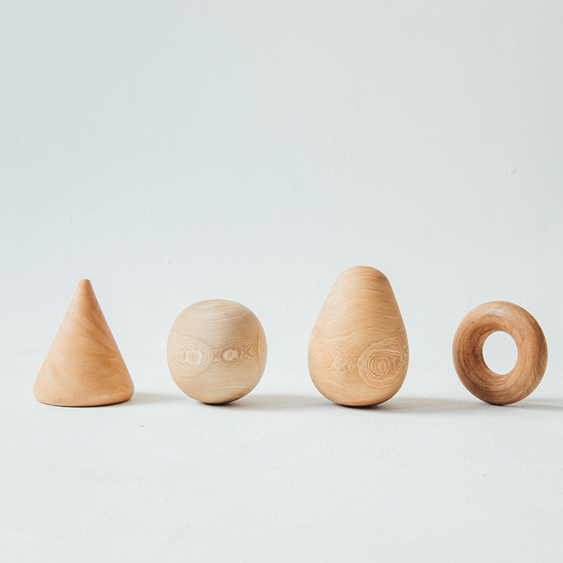 Figuras decorativas Geo en madera